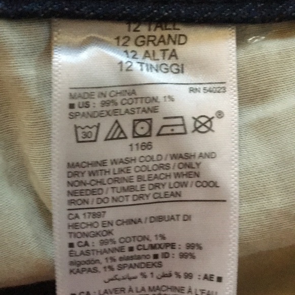 Old Navy Power Straight High Rise Distressed Jeans - Picture 4 of 8